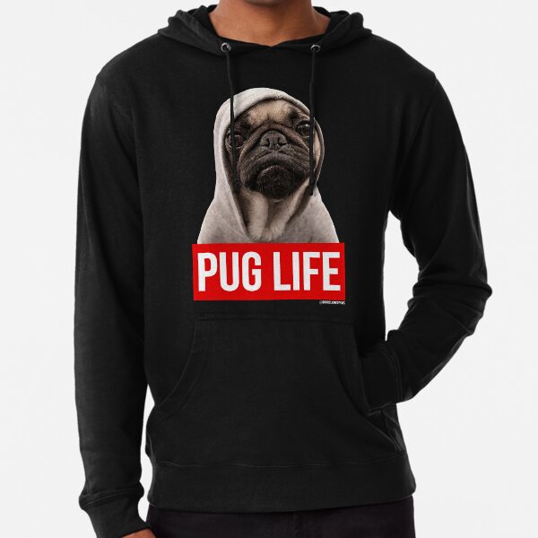 Original Pug Life Pug Lightweight Hoodie