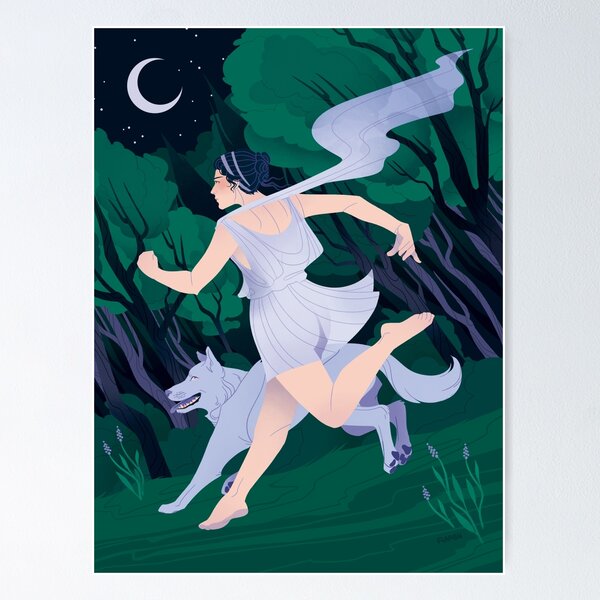 Item preview, Diana in the Woods designed and sold by flaroh.