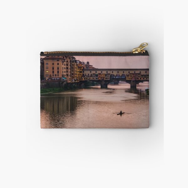 Item preview, Impressions Of Florence - Ponte Vecchio Rowing In Rose Quartz Pink designed and sold by Georgia Mizuleva.