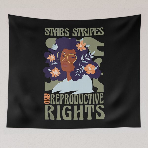 Aperçu de l'œuvre Retro Pro Choice Feminist Stars Stripes Droits reproductifs créée et vendue par edensmr.