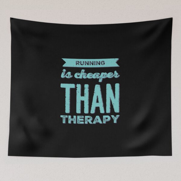 Item preview, Running Is Cheaper Than Therapy Classic T-Shirt designed and sold by krnnvrstacy.