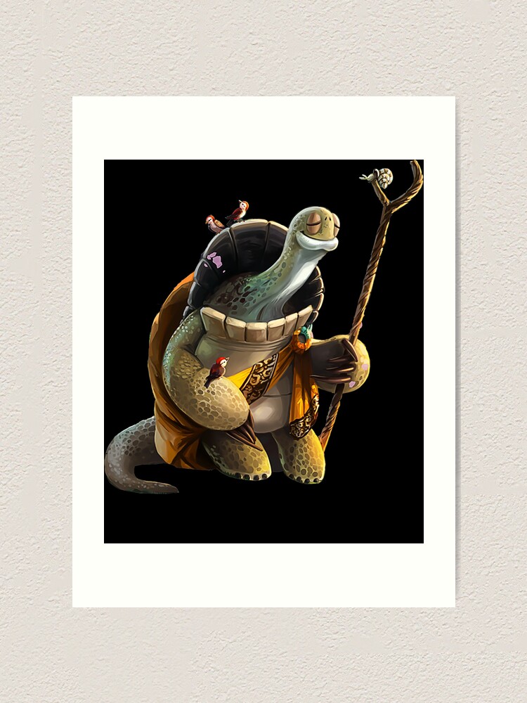 "Kung Fu Panda Master Oogway Meditating" Art Print for Sale by