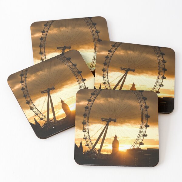 Item preview, Framing the Sunset in London England - the London Eye and Big Ben  designed and sold by Georgia Mizuleva.