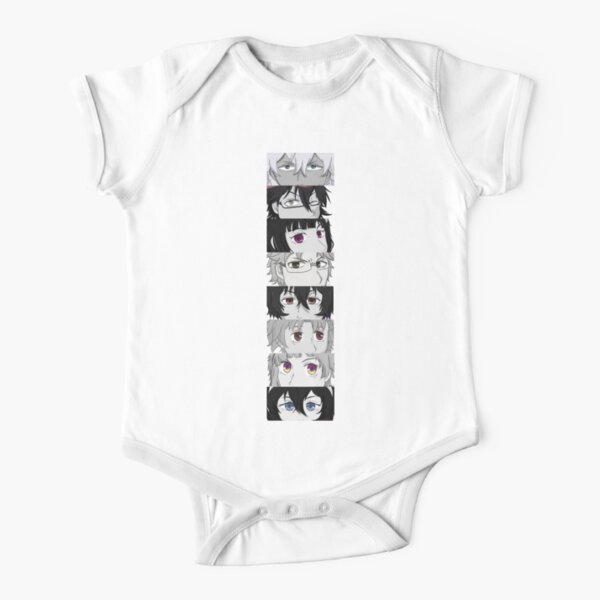 Bungo Streunende Hunde B & W Baby Body Kurzarm