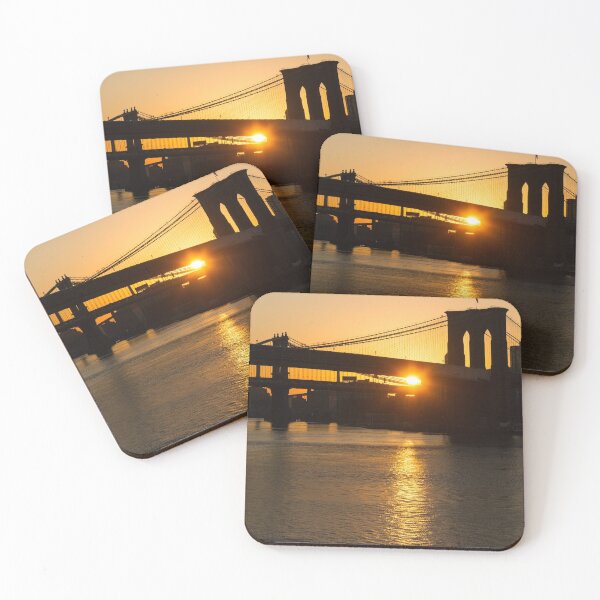 Item preview, New York City Magic - Iconic Brooklyn Bridge Sunrise designed and sold by Georgia Mizuleva.