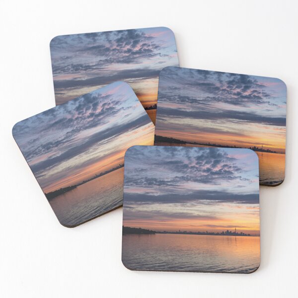 Item preview, One Fine View - Rainbow Colored Skies Over Toronto at Dawn designed and sold by Georgia Mizuleva.