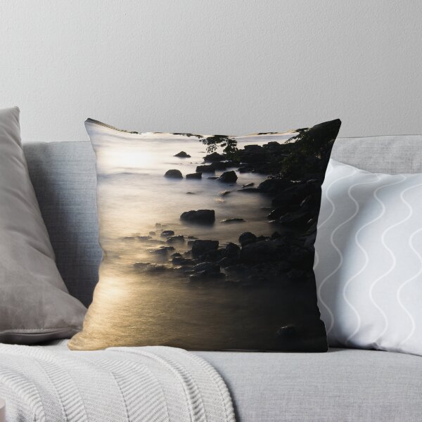 Reflets sur le fleuve @ Sol'So Photografée Coussin