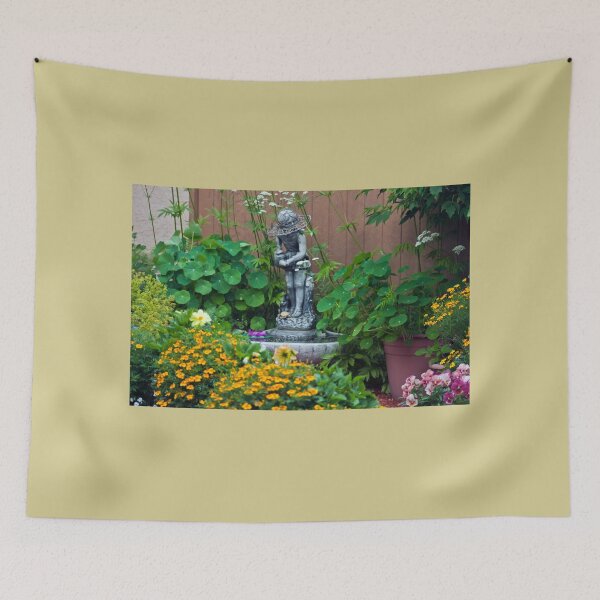 Item preview, Backyard Garden Summer Scene  designed and sold by Sandra Foster.