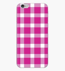 Kariertes Pink iPhone-Hülle & Cover