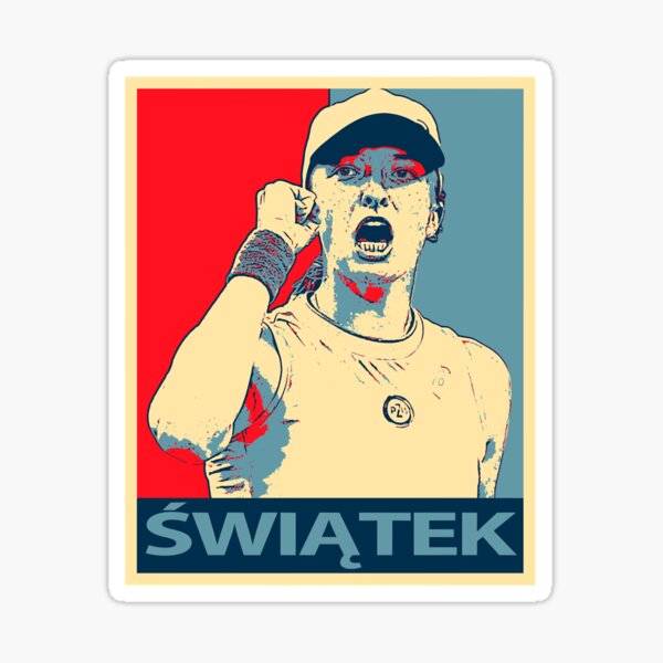"iga swiatek art" Sticker for Sale by KreigerAileen | Redbubble