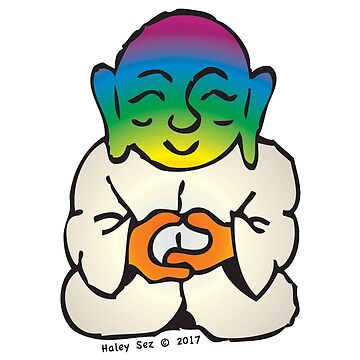 Artwork thumbnail, Rainbow Buddha by HaleySez