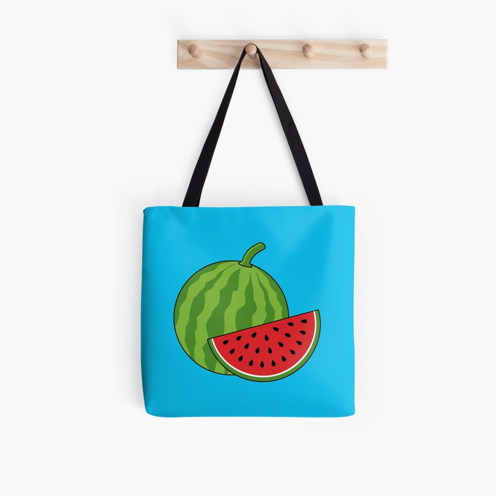 Watermelon and Slice Tote Bag