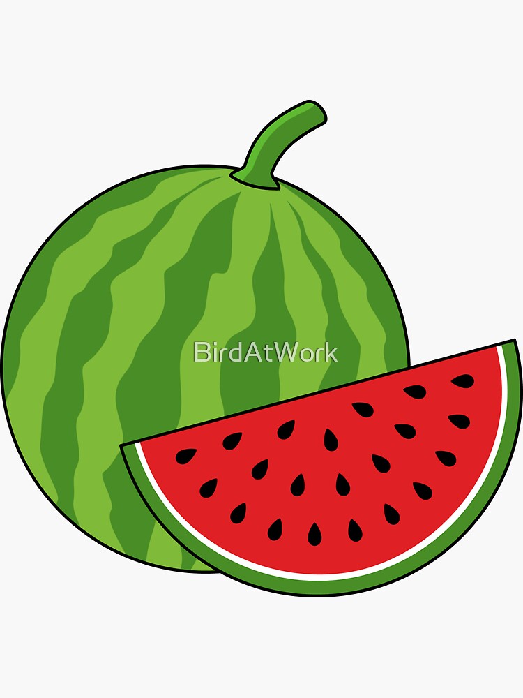 Watermelon and Slice by BirdAtWork