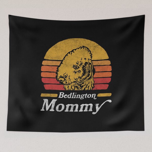 Item preview, Retro Vintage Bedlington Terrier Mommy designed and sold by More Cute Dogs.