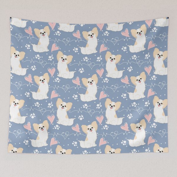 Item preview, Long Haired Cream White Chihuahua  designed and sold by Lulupainting.