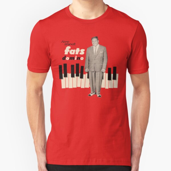 Here Stands fats Domino Slim Fit T-Shirt