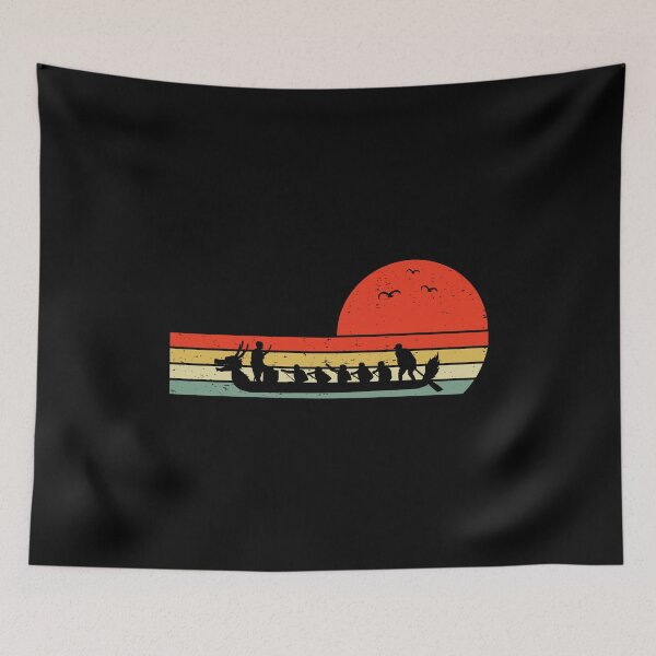 Item preview, Vintage Retro Dragon Boat Racing Crew Paddlers designed and sold by CuteDesigns1.