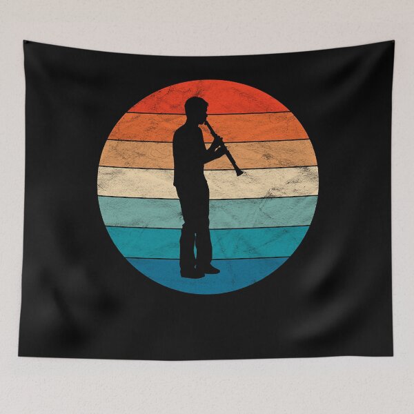 Item preview, Vintage Retro Clarinet Player  designed and sold by vealsteallf.