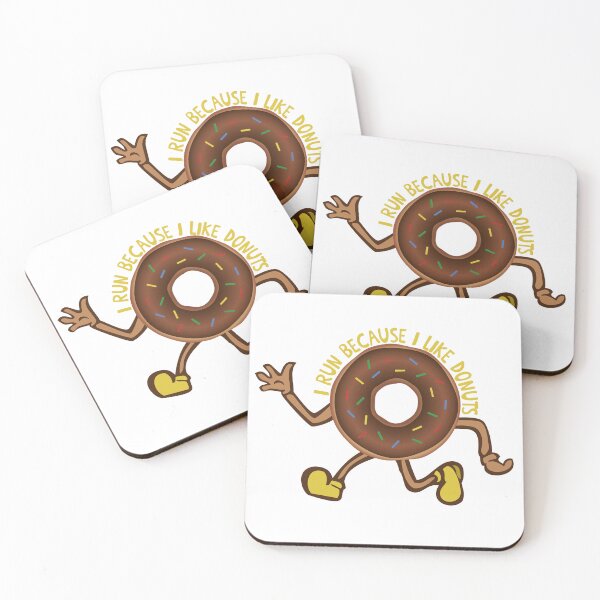 Item preview, I run because I like donuts | I really like donuts | donuts | I really like running | I run because | donut | Funny Running Gift designed and sold by fivo.