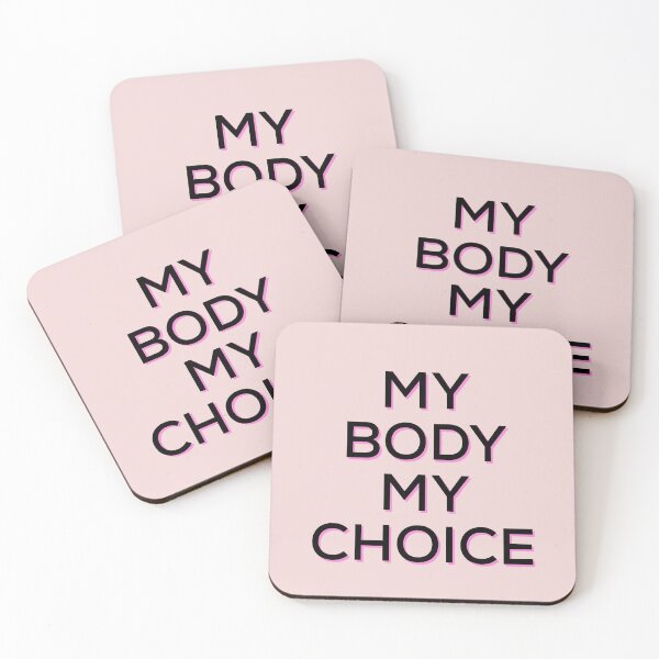 Item preview, My Body My Choice Text in Black and Pink designed and sold by AMSonArt.