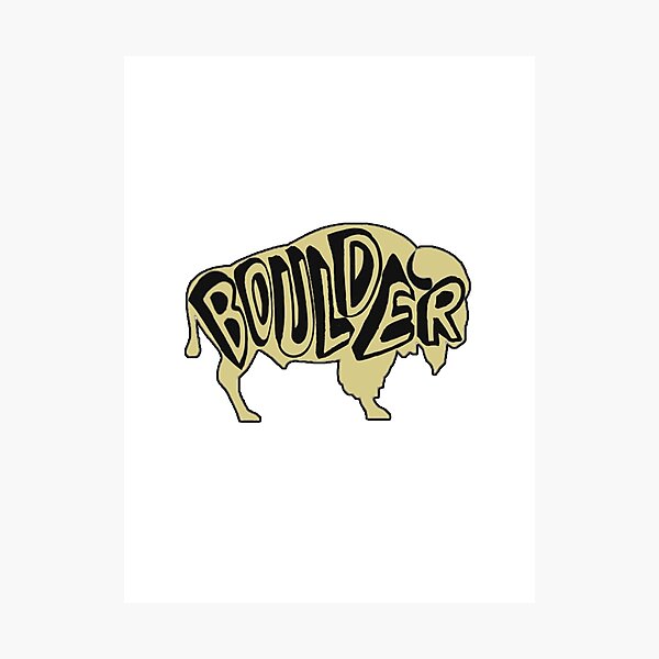 University of Colorado Boulder Buffalo Photographic Print