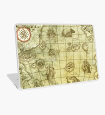 Sea Monsters Map Laptop Skin