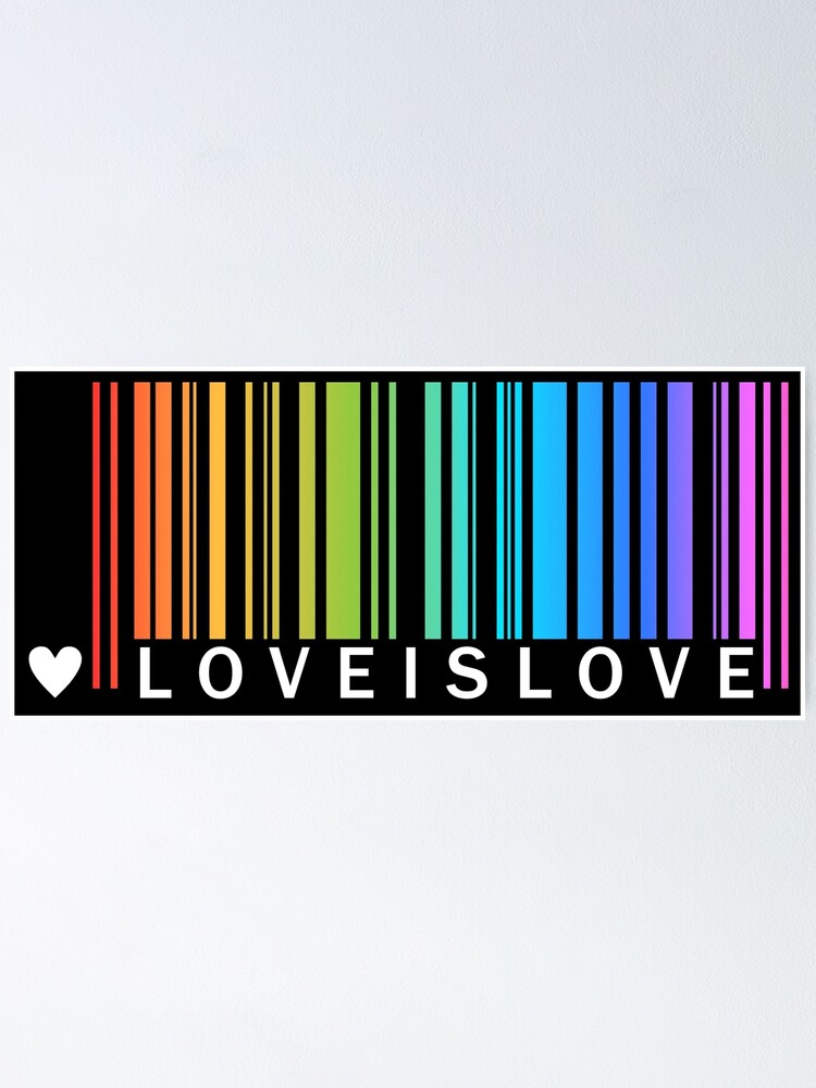 Love is Love - LGBT Pride t-shirt Poster for Sale by PixelatedPixels