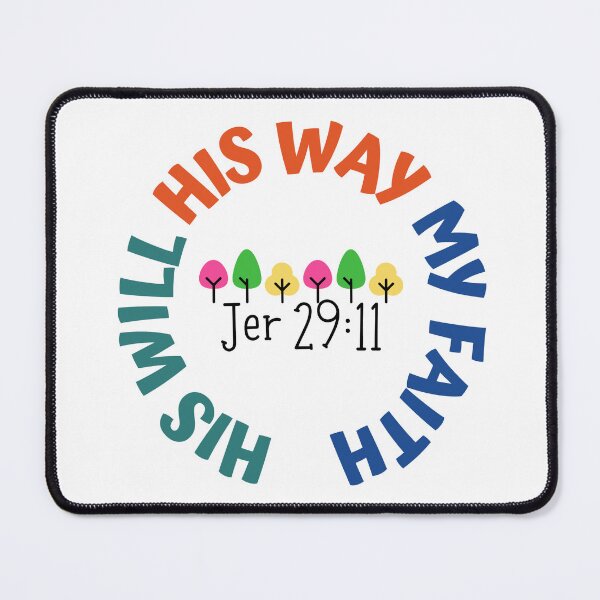 Item preview, His Will,His Way,My faith, bible verse sticker designed and sold by deeloutshirts.
