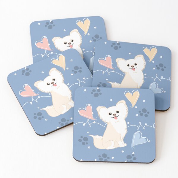 Item preview,  Long Haired Cream White Chihuahua 3 designed and sold by Lulupainting.