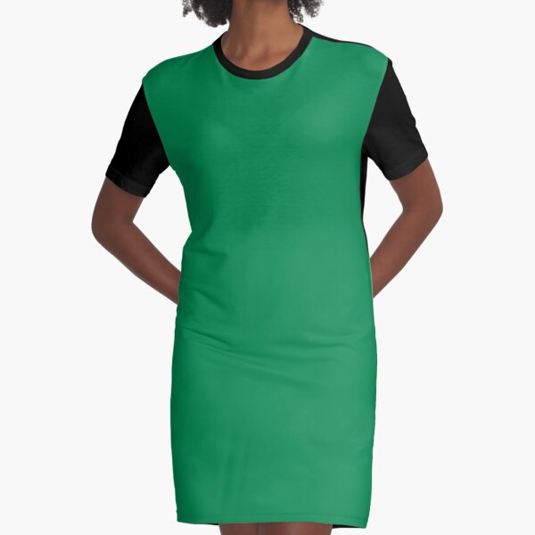 emerald green t shirt dress