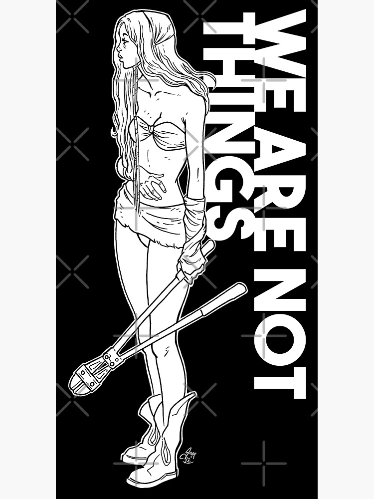 Thumbnail 3 of 3, Sticker, We are not things designed and sold by Grégory Lê.