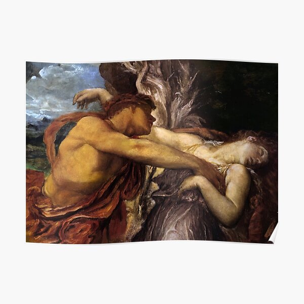 Orpheus And Eurydice - George Frederic Watts Poster