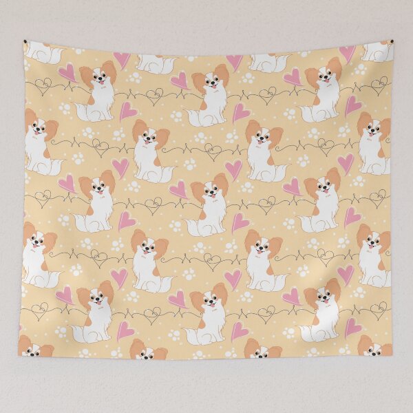 Item preview, Long Haired Red White Chihuahua  designed and sold by Lulupainting.