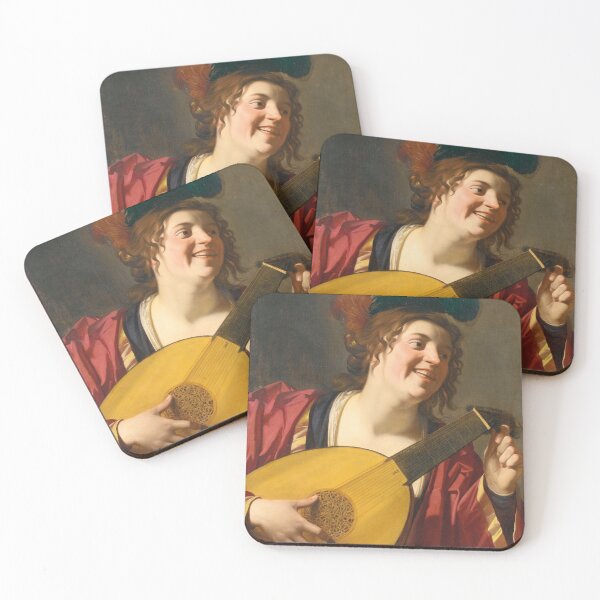 Item preview, A Woman tuning a Lute (1624) - Gerard van Honthorst designed and sold by SALON DES ARTS.