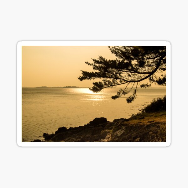 Coucher de solei sur la baie @ Sol'So Photografée Sticker