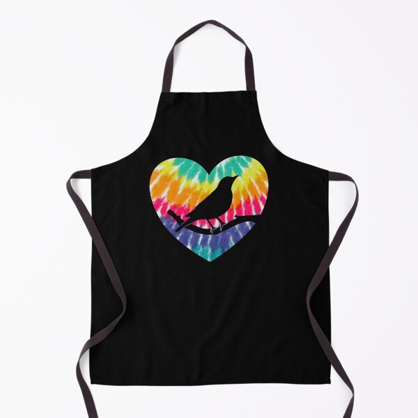 Item preview, American Robin Heart With Tie dye Print For Bird Lover designed and sold by JokeGysen.