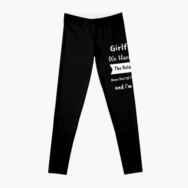 Cute I Love My Awesome Girlfriend Boyfriends Leggings for Sale by  perfectpresents