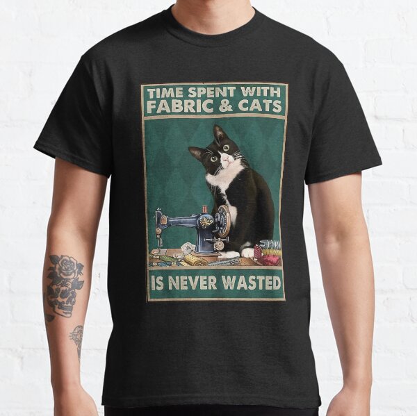 Item preview, Sewing Time spent with fabric and cats Is Never Wasted   designed and sold by sellexxf69.