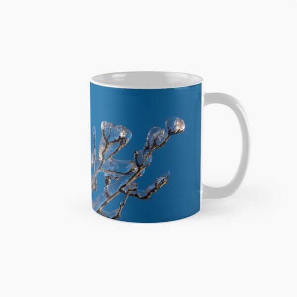 Item preview, Mother Nature Christmas Decorations - Gleaming Icy Baubles in Blue designed and sold by Georgia Mizuleva.