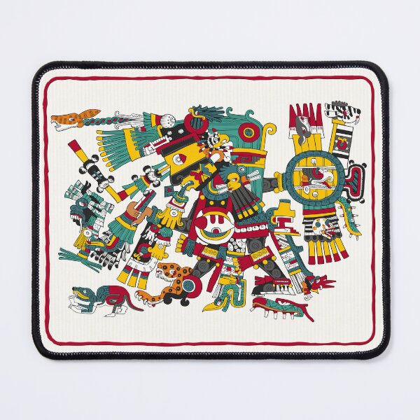 Item preview, Tezcatlipoca Day Signs- Aztec Borgia Mousepad designed and sold by Aztectees.