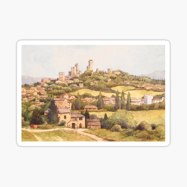 San Gimignano, Tuscany, Italy Sticker