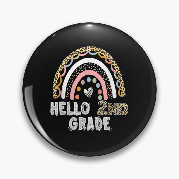 Item preview, Hello 2nd Grade Leopard Rainbow Back To School Teacher Girls designed and sold by ArthurClaessens.