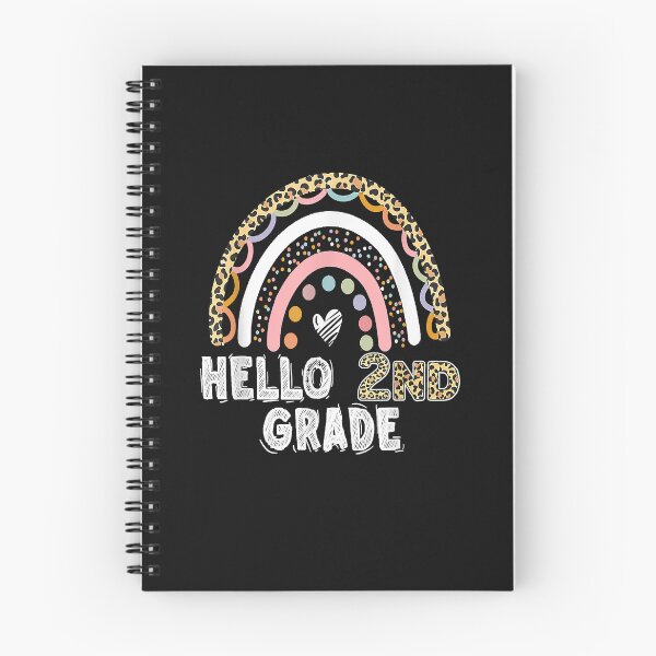 Item preview, Hello 2nd Grade Leopard Rainbow Back To School Teacher Girls designed and sold by ArthurClaessens.