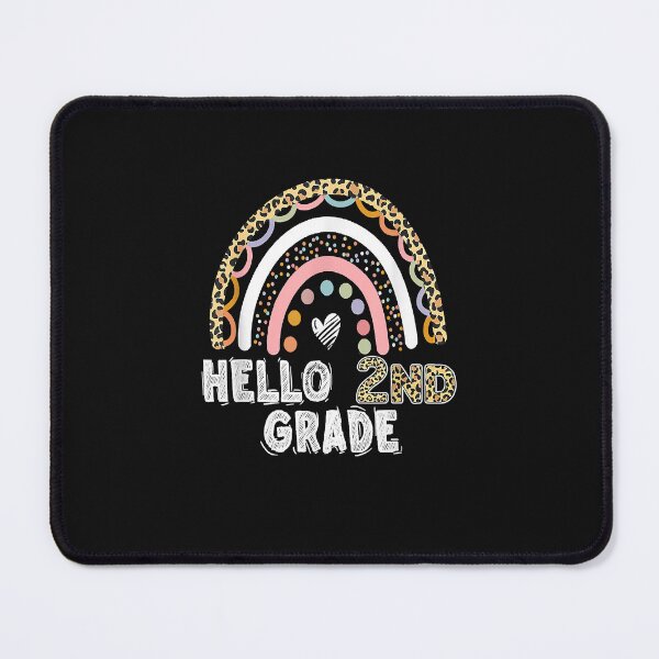 Item preview, Hello 2nd Grade Leopard Rainbow Back To School Teacher Girls designed and sold by ArthurClaessens.