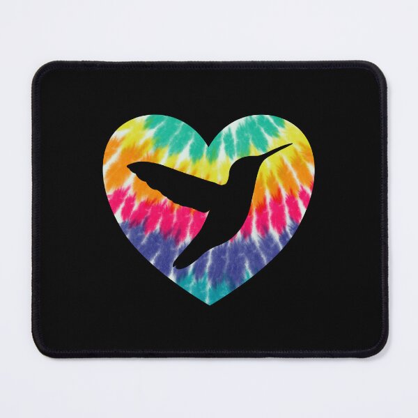 Item preview, Hummingbird Heart With Tie dye Print For Bird Lover designed and sold by JokeGysen.