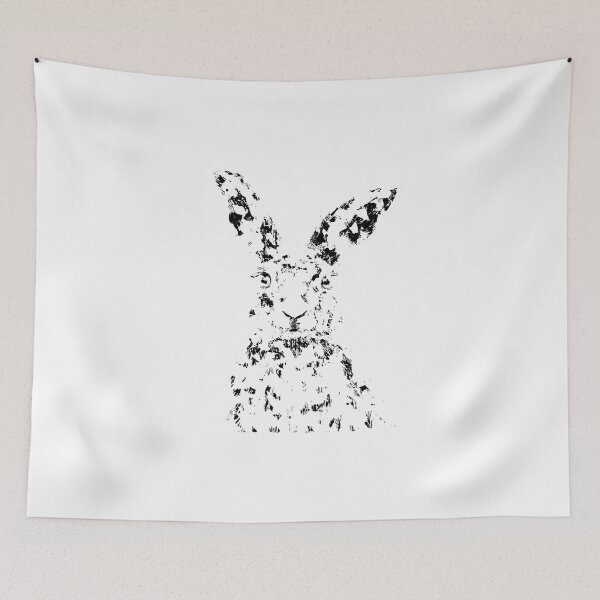 Item preview, Bunny, Pop Art, edited oil painting by Marina Daniluka designed and sold by MariDaniArt.
