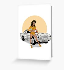 Yasmine's Flag chick Greeting Card