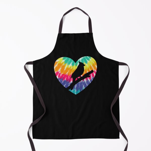 Item preview, Northern Cardinal Heart With Tie dye Print For Bird Lover designed and sold by JokeGysen.