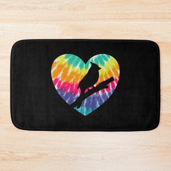 Item preview, Northern Cardinal Heart With Tie dye Print For Bird Lover designed and sold by JokeGysen.