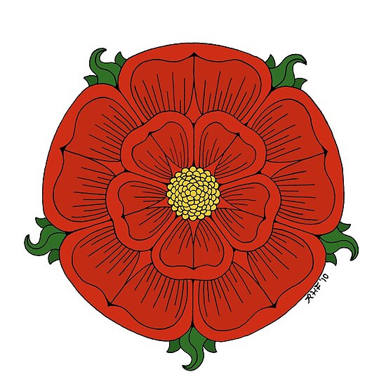 "Red Rose of Lancaster" Poster by RHFay Redbubble